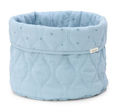 Καλάθι αλλαξιέρας  Little Dutch καπιτονέ μεγάλο Pure Denim Blue στο Bebe Maison