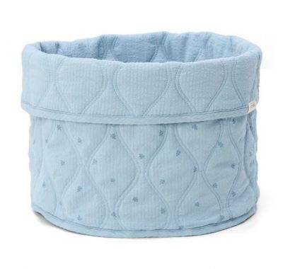 Καλάθι αλλαξιέρας  Little Dutch καπιτονέ μεγάλο Pure Denim Blue στο Bebe Maison