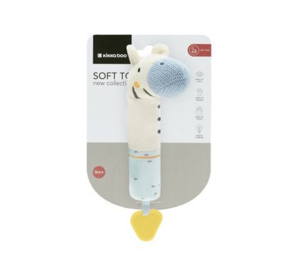 Κουδουνίστρα πίεσης Kikka Boo με μασητικό Stripy Friends στο Bebe Maison