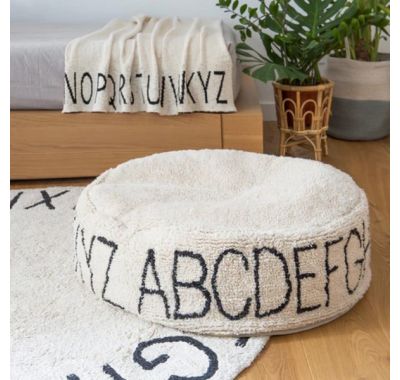 Πουφ Lorena Canals ABC Natural/Black στο Bebe Maison