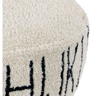 Πουφ Lorena Canals ABC Natural/Black στο Bebe Maison