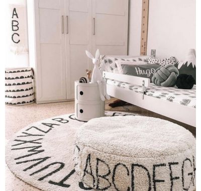 Πουφ Lorena Canals ABC Natural/Black στο Bebe Maison