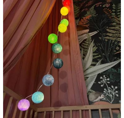 Γιρλάντα La Case De Cousin Paul με 16 φωτάκια Rainbow στο Bebe Maison