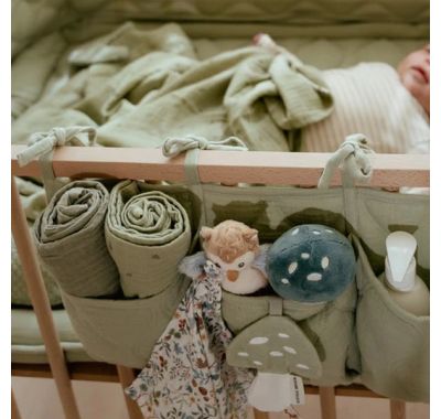Υφασμάτινες θήκες οργάνωσης καπιτονέ Little Dutch Pure Sage στο Bebe Maison