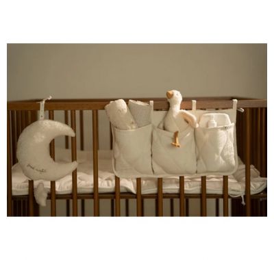 Υφασμάτινες θήκες οργάνωσης καπιτονέ Little Dutch Pure Soft White στο Bebe Maison