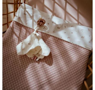 Κουβέρτα πλεκτή Little Dutch με επένδυση fleece Pure Blossom 110x140 στο Bebe Maison
