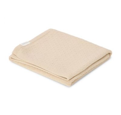 Κουβέρτα πλεκτή Little Dutch Pure Soft Beige 70x100 στο Bebe Maison