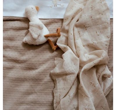 Κουβέρτα πλεκτή Little Dutch Pure Soft Beige 70x100 στο Bebe Maison