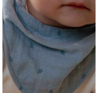 Σετ 2 σαλιάρες-μπαντάνες  Little Dutch Pure Denim Blue στο Bebe Maison