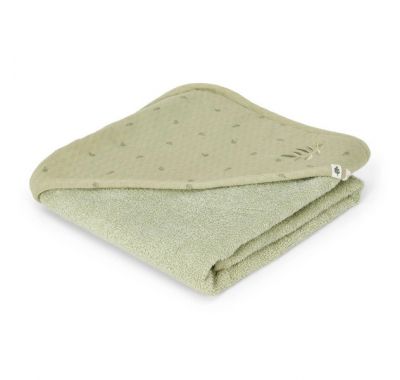 Μπουρνουζοπετσέτα Little Dutch Pure Sage 75x75 στο Bebe Maison