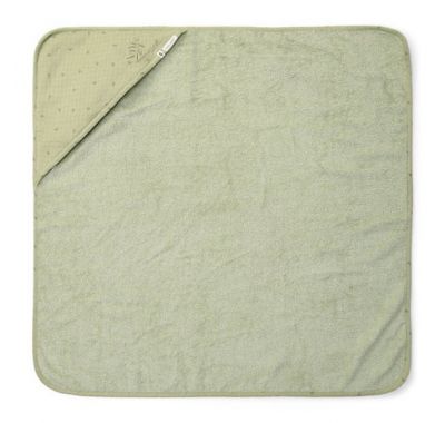 Μπουρνουζοπετσέτα Little Dutch Pure Sage 75x75 στο Bebe Maison