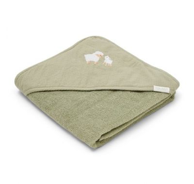 Μπουρνουζοπετσέτα Little Dutch με κέντημα Little Farm 75x75 στο Bebe Maison