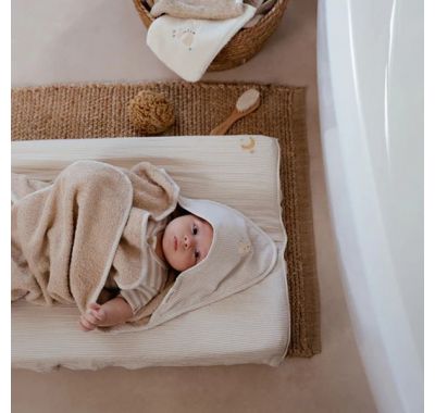 Μπουρνουζοπετσέτα Little Dutch με κέντημα Baby Bunny 75x75 στο Bebe Maison