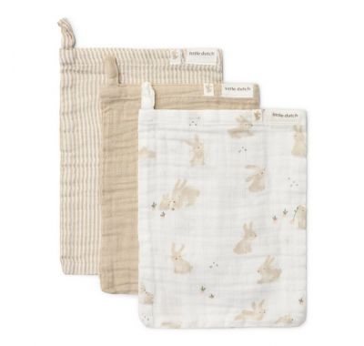 Σετ 3 πανάκια μπάνιου Little Dutch Baby Bunny στο Bebe Maison