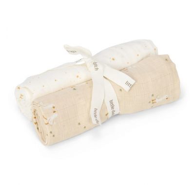 Σετ 2 πανάκια αγκαλιάς Little Dutch από μουσελίνα Little Goose 70x70 στο Bebe Maison