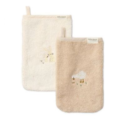 Σετ 2 πανάκια μπάνιου Little Dutch με κέντημα Baby Bunny στο Bebe Maison