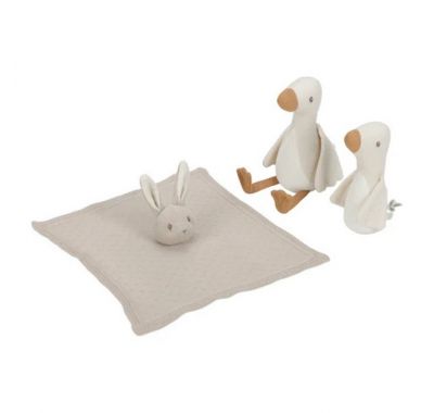 Πλεκτό σετ δώρου Little Dutch 3τμχ  Newborn Naturals GRS στο Bebe Maison