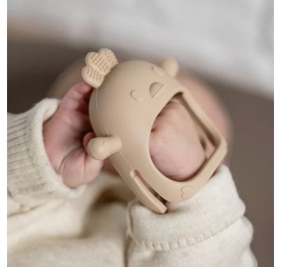 Γάντι οδοντοφυΐας από σιλικόνη Nattou Μπεζ στο Bebe Maison