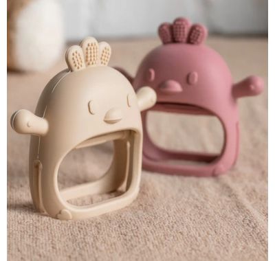 Γάντι οδοντοφυΐας από σιλικόνη Nattou Μπεζ στο Bebe Maison