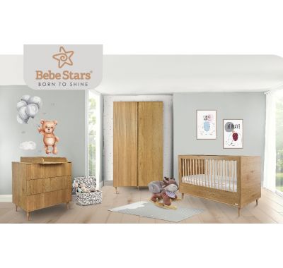 Ολοκληρωμένο βρεφικό δωμάτιο μαζί με ντουλάπα Bebe Stars Eden 140*70cm στο Bebe Maison