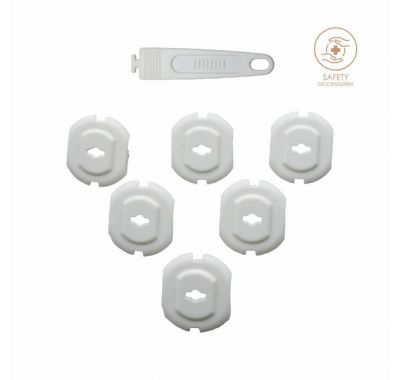 Προστατευτικά καλύμματα για πρίζες 6τμχ & κλειδί Bebe Stars στο Bebe Maison