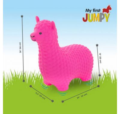 Φουσκωτά ζωάκια Gerardo's Jumpy Αλπακά ροζ στο Bebe Maison