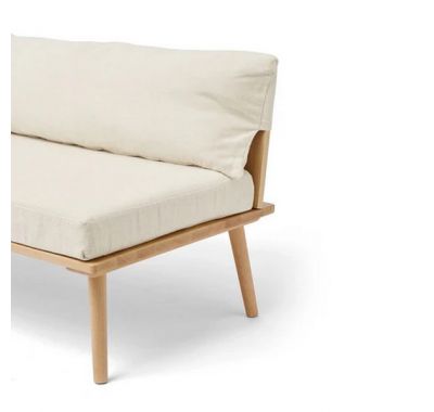 Ξύλινο καθιστικό έπιπλο Kids Concept με μαξιλάρια SAGA φυσικό-κρεμ στο Bebe Maison