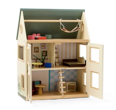 Ξύλινο κουκλόσπιτο Kids Concept τριώροφο AIDEN στο Bebe Maison