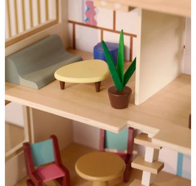 Ξύλινο κουκλόσπιτο Kids Concept τριώροφο AIDEN στο Bebe Maison