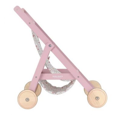 Ξύλινο καρότσι Little Dutch για κούκλες FSC στο Bebe Maison
