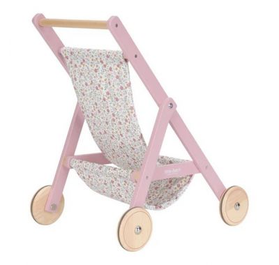 Ξύλινο καρότσι Little Dutch για κούκλες FSC στο Bebe Maison
