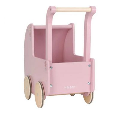 Ξύλινο βρεφικό καρότσι Little Dutch για κούκλες FSC στο Bebe Maison