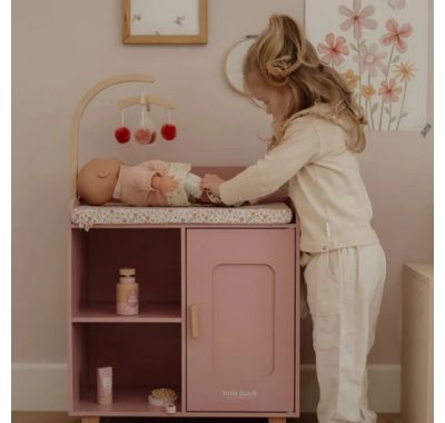 Ξύλινη αλλαξιέρα Little Dutch για κούκλες FSC στο Bebe Maison