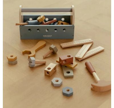 Ξύλινη εργαλειοθήκη Little Dutch με εργαλεία FSC στο Bebe Maison