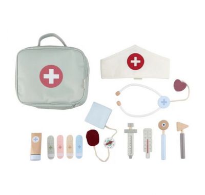 Βαλιτσάκι γιατρού Litttle Dutch με ξύλινα εργαλεία FSC στο Bebe Maison