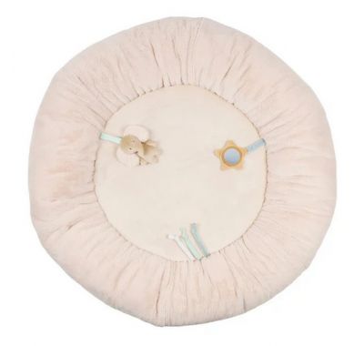 Στρωματάκι δραστηριοτήτων  Nattou με γυμναστήριο & περιμετρικό μαξιλάρι - στρογγυλό Απαλό ροζ στο Bebe Maison