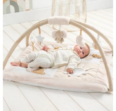 Βρεφικό στρωματάκι δραστηριοτήτων Nattou με γυμναστήριο - ορθογώνιο Μπεζ στο Bebe Maison