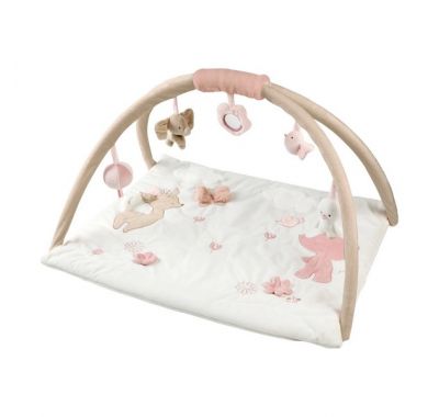 Βρεφικό στρωματάκι δραστηριοτήτων Nattou με γυμναστήριο - ορθογώνιο Λευκό στο Bebe Maison