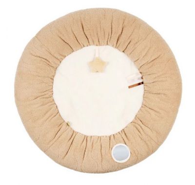 Στρωματάκι δραστηριοτήτων  Nattou με γυμναστήριο & περιμετρικό μαξιλάρι - στρογγυλό Καφέ στο Bebe Maison