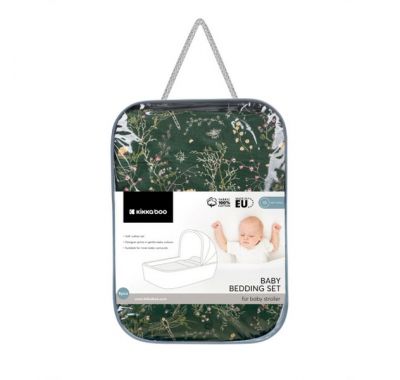 Σετ προίκας για πορτ-μπεμπέ Kikka Boo Secret Garden Green 6τμχ στο Bebe Maison