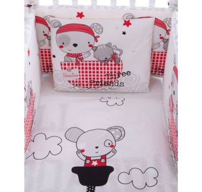 Σετ προίκας μωρού Kikka Boo 60x120 Pirates 6τμχ στο Bebe Maison