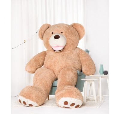 Γιγάντιο απαλό λούτρινο αρκουδάκι με καρό κορδέλα Amigo Teddy Bear XXL στο Bebe Maison
