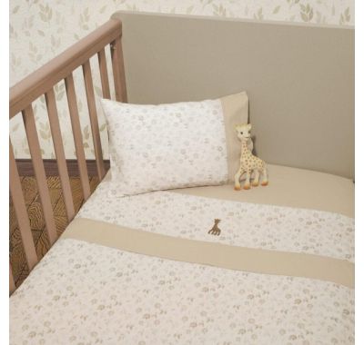 Σετ σεντόνια κούνιας Sophie La Girafe σχέδιο 506 στο Bebe Maison