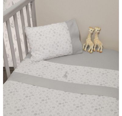 Σετ σεντόνια κούνιας Sophie La Girafe σχέδιο 507 στο Bebe Maison