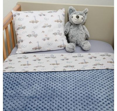 Κουβέρτα κούνιας Oliver Μinky διπλής όψης σχέδιο 421 στο Bebe Maison