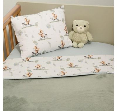 Κουβέρτα κούνιας Oliver Μinky διπλής όψης σχέδιο 423 στο Bebe Maison