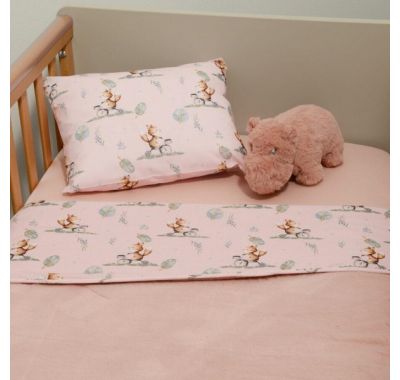 Κουβέρτα λίκνου Oliver Μinky διπλής όψης σχέδιο 426 στο Bebe Maison