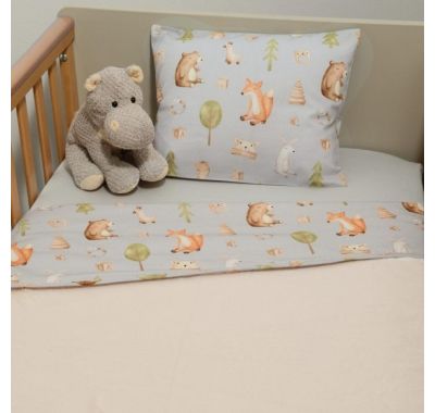 Κουβέρτα λίκνου Oliver Μinky διπλής όψης σχέδιο 427 στο Bebe Maison