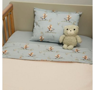 Κουβέρτα λίκνου Oliver Μinky διπλής όψης σχέδιο 429 στο Bebe Maison