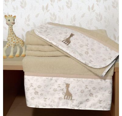 Σετ πετσέτες 2τμχ Sophie La Girafe σχέδιο 506 στο Bebe Maison